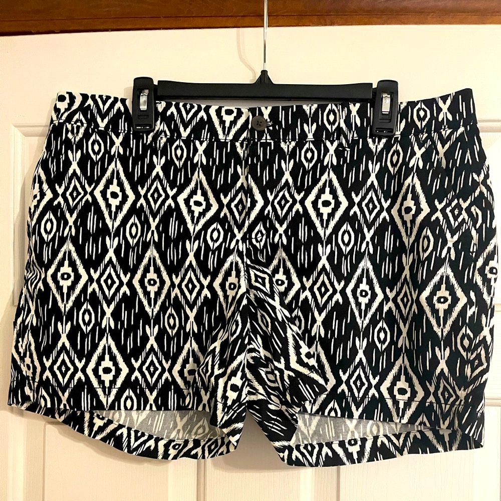 Ikat Patterned Shorts
